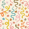 33" End of Bolt - Ooh Lucky Lucky Snake RS4114 Natural - Moda Fabrics - Garden Butterflies - Ru- Star Society - Quilting Cotton Fabric