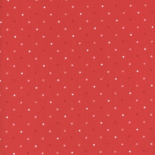 SALE Magic Dot 5230 Strawberry - Moda Fabrics - Polka Dots Dotted - Quilting Cotton Fabric