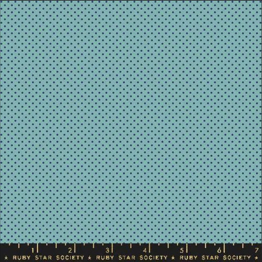 SALE Ooh Lucky Lucky Dots RS4102 Turquoise - Moda Fabrics - Mini Dot Ditsy - Ru- Star Society - Quilting Cotton Fabric