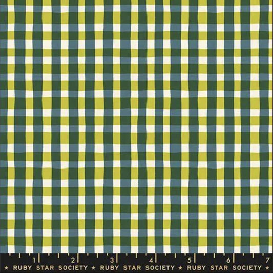 Egg & Friends Tablecloth RS3096 Galaxy - Moda Fabrics - Checkers Plaid - Ru- Star Society - Quilting Cotton Fabric