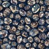 Image of Mountain Splendor Lodge Animal Medallions Dark Navy quilting cotton fabric by Dan Morris for QT Fabrics. Features animals on a blue background. Cute Little Fabric Shop.