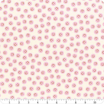 Egg & Friends Smiley RS3094 Natural - Moda Fabrics - Happy Face - Ru- Star Society - Quilting Cotton Fabric