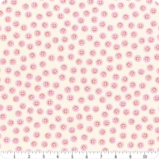 Egg & Friends Smiley RS3094 Natural - Moda Fabrics - Happy Face - Ru- Star Society - Quilting Cotton Fabric