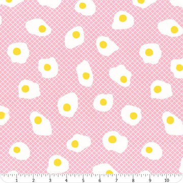 Egg & Friends Fried Eggs RS3090 Posy - Moda Fabrics - Breakfast - Ru- Star Society - Quilting Cotton Fabric