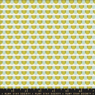Animal Animal Tiles RS5167 Pistachio - Moda Fabrics - Tiles Scalloped Fish Scales - Ruby Star Society - Cotton Fabric