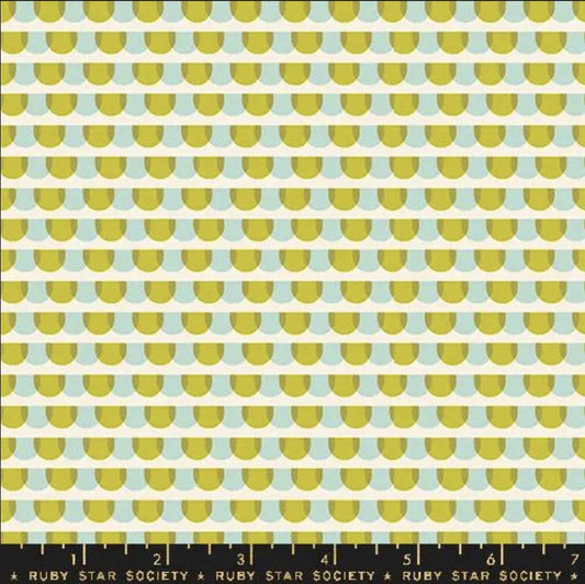 Animal Animal Tiles RS5167 Pistachio - Moda Fabrics - Tiles Scalloped Fish Scales - Ruby Star Society - Cotton Fabric