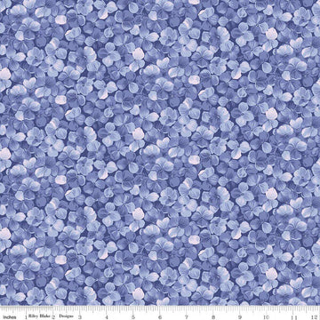 3 yard cut - SALE Hydrangeas in the Garden Allover Floral Periwinkle Blue Floral WIDEBACK - WB16839 - Riley Blake Quilting Cotton Fabric