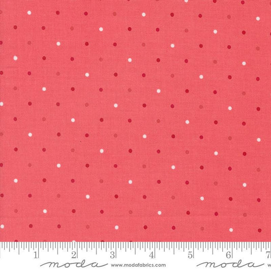 SALE Magic Dot 5230 Raspberry - Moda Fabrics - Polka Dots Dotted - Quilting Cotton Fabric