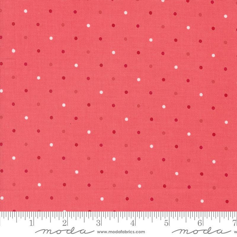 Magic Dot 5230 Raspberry - Moda Fabrics - Polka Dots Dotted - Quilting Cotton Fabric