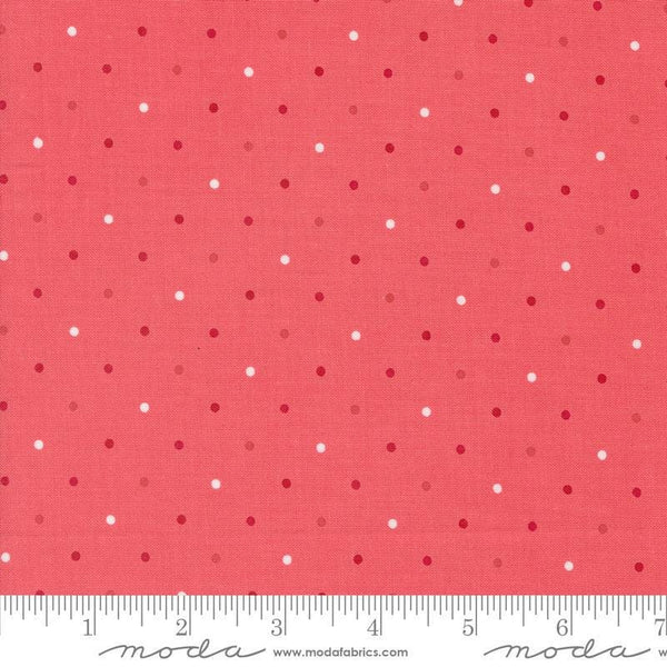 Magic Dot 5230 Raspberry - Moda Fabrics - Polka Dots Dotted - Quilting Cotton Fabric