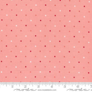 DEAL Magic Dot 5230 Pink Lemonade - Moda Fabrics - Polka Dots Dotted - Quilting Cotton Fabric