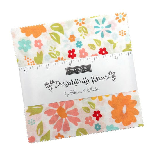 Delightfully Yours Charm Pack 5" Stacker Bundle 37700PP - Moda Fabrics - 42-Piece Precut  - Quilting Cotton Fabric