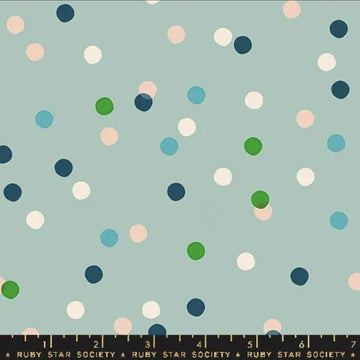 Carousel Dots RS0096 Iceberg - Moda Fabrics - Novelty Dots Spots Vintage - Ruby Star Society - Quilting Cotton Fabric