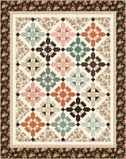 DEAL Let's Get Fancy Quilt Kit KT-16980 - Riley Blake Designs - Keepsake Box - Morning Latte - Sandy Gervais - Quilting Cotton Fabric