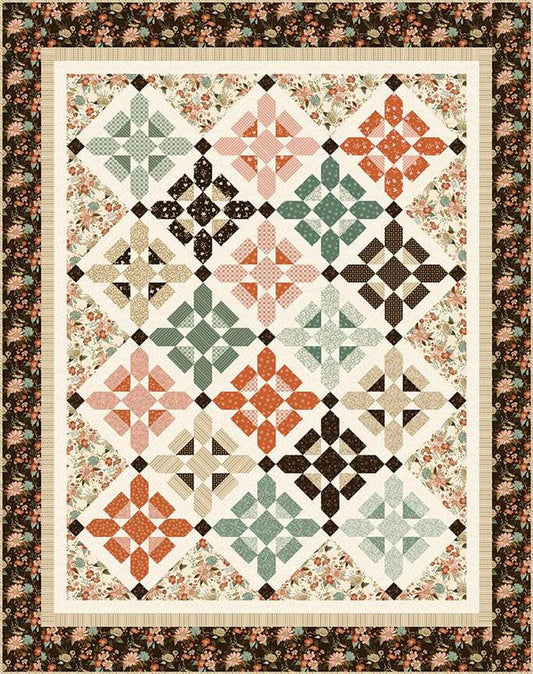 SALE Let's Get Fancy Quilt Kit KT-16980 - Riley Blake Designs - Keepsake Box - Morning Latte - Sandy Gervais - Quilting Cotton Fabric