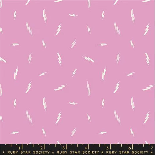 SALE Teddy & The Bears Bolts RS2107 Daisy - Moda Fabrics - Novelty Thunder Bolts - Quilting Cotton Fabric