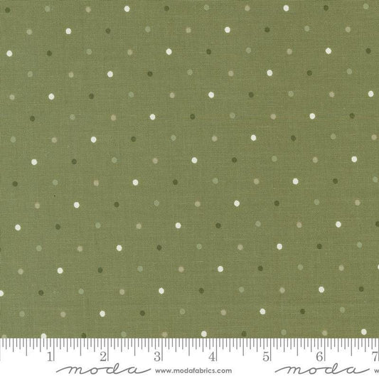 SALE Magic Dot 5230 Fern - Moda Fabrics - Polka Dots Dotted - Quilting Cotton Fabric
