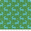 SALE Carousel Horse RS0099 Verdant - Moda Fabrics - Novelty Pony Horses Retro - Ru- Star Society - Quilting Cotton Fabric