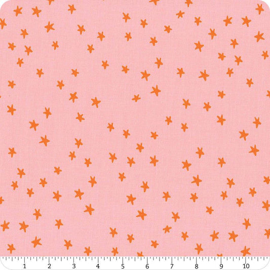Starry New Blender Stars RS4109 Rosebud - Moda Fabrics - Small Scattered Novelty Stars - Ru- Star - Quilting Cotton Fabric