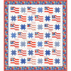 SALE Rosie Quilt Kit KIT35420 - Fig Tree Co - Moda Fabrics - Pattern Fabric - Piecing - Patriotic Flag Stars - Quilting Cotton Fabric