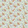 Image of Easter Garden Bunnies White quilting cotton fabric by Julie Lynch for Riley Blake Designs. Features bunnies on a white background. Cute Little Fabric Shop.