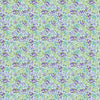 Image of Easter Garden Spring Floral Aqua quilting cotton fabric by Julie Lynch for Riley Blake Designs. Features flowers on a blue background. Cute Little Fabric Shop.