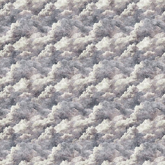 Image of Steam & Steel Smoke Smoke quilting cotton fabric by Dan Morris for QT Fabrics. Features smoke on a gray background. Cute Little Fabric Shop.