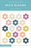 Hexie Blooms Quilt PATTERN P173 - Fran Gulick - Riley Blake Designs - INSTRUCTIONS Only - Many Sizes - Precut Friendly - Confident Beginner