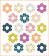 Hexie Blooms Quilt PATTERN P173 - Fran Gulick - Riley Blake Designs - INSTRUCTIONS Only - Many Sizes - Precut Friendly - Confident Beginner