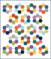 Hexie Blooms Quilt PATTERN P173 - Fran Gulick - Riley Blake Designs - INSTRUCTIONS Only - Many Sizes - Precut Friendly - Confident Beginner