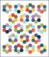 Hexie Blooms Quilt PATTERN P173 - Fran Gulick - Riley Blake Designs - INSTRUCTIONS Only - Many Sizes - Precut Friendly - Confident Beginner