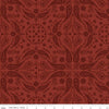 Back of the Chutes Bandana C10132 Rust - Riley Blake Designs - Geometric Abstract Shapes Lines Swirls - Quilting Cotton Fabric