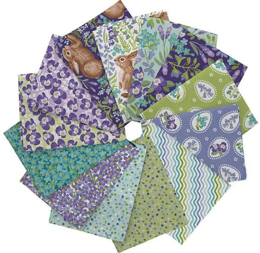 Easter Garden Fat Quarter Bundle 13-Piece FATQU EAGD 3PKL - QT Fabrics -  Precut - Floral Flowers - Quilting Cotton Fabric