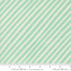 SALE Love Letter Stripes 37126 Seafoam - Moda Fabrics - Candy Stripe Diagonal Lines - Quilting Cotton Fabric