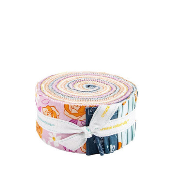 Homage 2.5 Inch Rolie Polie Jelly Roll 40-Piece RP-17220-40 - Riley Blake Designs - Precut  Bundle - Quilting Cotton Fabric