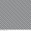 Image of Front Porch Plaid Gray quilting cotton fabric by Jill Finley for Riley Blake Designs. Features squares on a gray background. Cute Little Fabric Shop.