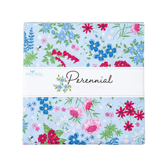 Perennial Layer Cake 10" Stacker Bundle 10-15420-42 - Riley Blake Designs - 42-Piece Precut  - Floral - Quilting Cotton Fabric