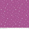Image of Homage Hexi Fuchsia quilting cotton fabric by Fran Gulick for Riley Blake Designs. Features hexagons on a purple background. Cute Little Fabric Shop.
