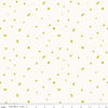 Image of Homage Hexi White quilting cotton fabric by Fran Gulick for Riley Blake Designs. Features hexagons on a cream background. Cute Little Fabric Shop.