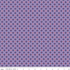 Image of Awakening Petals Heather quilting cotton fabric by Cherry Guidry for Riley Blake Designs. Features a geometric pattern on a purple background. Cute Little Fabric Shop.