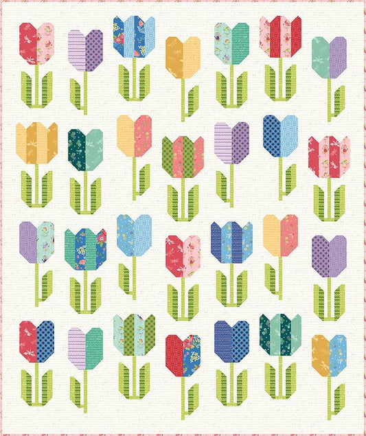 Spring Awakening Quilt PATTERN P266 - Cherry Blossoms Quilting - Riley Blake Designs - INSTRUCTIONS Only - Confident Beginner