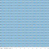 Image of Blue Blooms and Threads Checks Blue quilting cotton fabric by Christopher Thompson for Riley Blake Designs. Features squares on a blue background. Cute Little Fabric Shop.