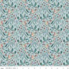 Image of Ambleside Main Blue quilting cotton fabric by Amanda Niederhauser for Riley Blake Designs. Features flowers on a blue background. Cute Little Fabric Shop