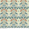 Image of Ambleside Tapestry Cream quilting cotton fabric by Amanda Niederhauser for Riley Blake Designs. Features flowers on a cream background. Cute Little Fabric Shop