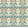 Image of Ambleside Tapestry Cream quilting cotton fabric by Amanda Niederhauser for Riley Blake Designs. Features flowers on a cream background. Cute Little Fabric Shop