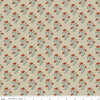 Image of Ambleside Flower Stems Sand quilting cotton fabric by Amanda Niederhauser for Riley Blake Designs. Features flowers on a beige background. Cute Little Fabric Shop