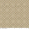 Image of Ambleside Peels Sand quilting cotton fabric by Amanda Niederhauser for Riley Blake Designs. Features a geometric design on a beige background. Cute Little Fabric Shop