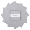SALE Confetti Cottons Silver 5" Stacker Bundle 5-120-SILVER-42 - Riley Blake - 42-piece Precut - Quilting Cotton