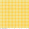 Image of Egg Hunt Plaid Yellow quilting cotton fabric by J. Wecker Frisch for Riley Blake Designs. Features plaid on a yellow background. Cute Little Fabric Shop.