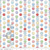 Image of Egg Hunt Egg Dye Dots White quilting cotton fabric by J. Wecker Frisch for Riley Blake Designs. Features dots on a white background. Cute Little Fabric Shop.